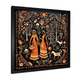 Indian Art Rajasthani Folklore tales II - People Canvas Wall Art