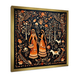 Indian Art Rajasthani Folklore tales II - People Canvas Wall Art