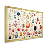 Colorful beetle meadow - Insects & Bugs Canvas Wall Art