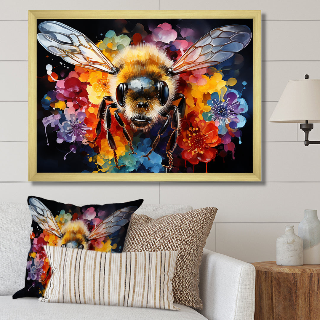 Colorful buzzing bees - Insects &amp; Bugs Wall Decor