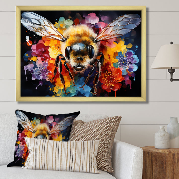Colorful buzzing bees - Insects &amp; Bugs Wall Decor