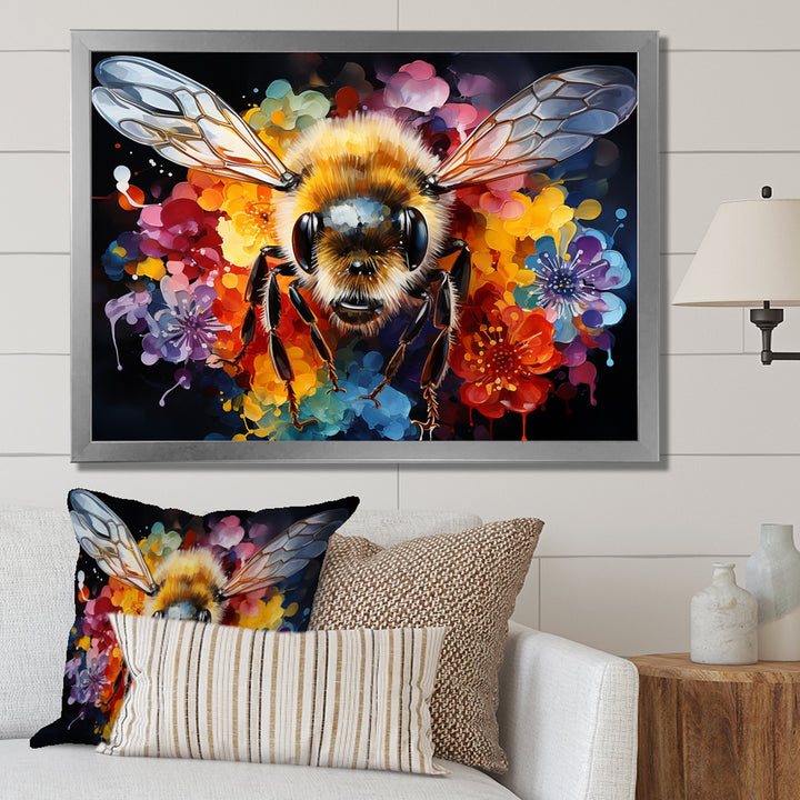 Colorful buzzing bees - Insects &amp; Bugs Wall Decor