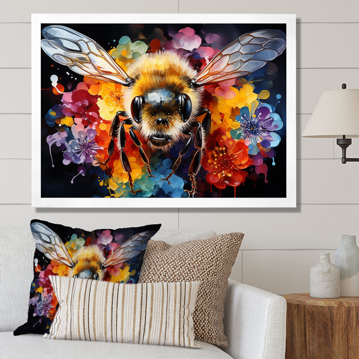 Colorful buzzing bees - Insects &amp; Bugs Wall Decor