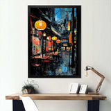 Japon Street art alleyway I - Landscapes Canvas Wall Art