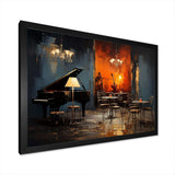 Vintage pinao sonata in jazz cafe II - Music Canvas Wall Art