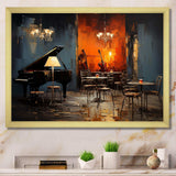 Vintage pinao sonata in jazz cafe II - Music Canvas Wall Art