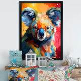 Popart colorful Koala 2 - Animals Canvas Wall Art