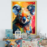 Popart colorful Koala 2 - Animals Canvas Wall Art