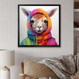 Colorful Llama Marvels - Llama Living Room Wall Art