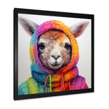 Colorful Llama Marvels - Llama Living Room Wall Art