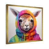 Colorful Llama Marvels - Llama Living Room Wall Art