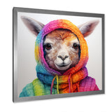 Colorful Llama Marvels - Llama Living Room Wall Art