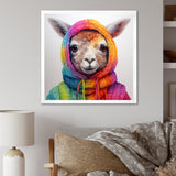 Colorful Llama Marvels - Llama Living Room Wall Art