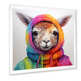 Colorful Llama Marvels - Llama Living Room Wall Art