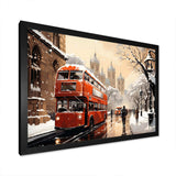 Vintage London city views II - Cityscapes Canvas Wall Art