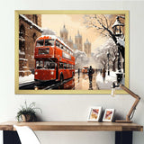 Vintage London city views II - Cityscapes Canvas Wall Art