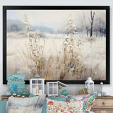 Winter Meadow View calmness I - Landscapes Canvas Wall Art