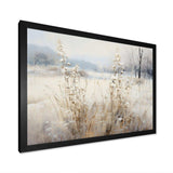 Winter Meadow View calmness I - Landscapes Canvas Wall Art