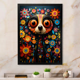 Curious Meerkat funny collage - Meercat Canvas Wall Art