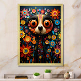 Curious Meerkat funny collage - Meercat Canvas Wall Art