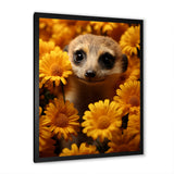 Yellow floral Meerkat - Meercat Wall Decor