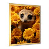 Yellow floral Meerkat - Meercat Wall Decor