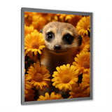 Yellow floral Meerkat - Meercat Wall Decor