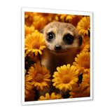 Yellow floral Meerkat - Meercat Wall Decor