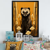 Meerkat discovery yellow portrait - Meercat Wall Art Prints