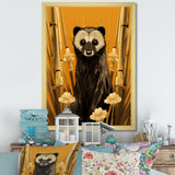 Meerkat discovery yellow portrait - Meercat Wall Art Prints