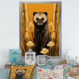 Meerkat discovery yellow portrait - Meercat Wall Art Prints