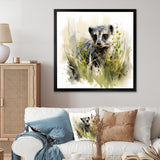 Grey meadow Meerkat - Gray Meercat Wall Art