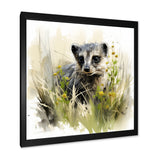 Grey meadow Meerkat - Gray Meercat Wall Art