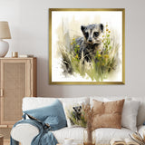 Grey meadow Meerkat - Gray Meercat Wall Art