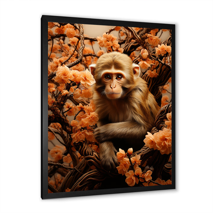 Brown Autumn Monkey Palette - Monkey Wall Decor