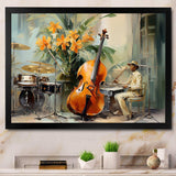 Chello Jazz Rhythms - Music Canvas Wall Art