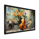 Chello Jazz Rhythms - Music Canvas Wall Art