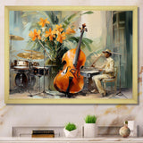 Chello Jazz Rhythms - Music Canvas Wall Art