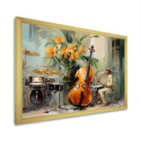 Chello Jazz Rhythms - Music Canvas Wall Art