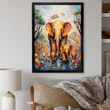 Yellow Animal Playground Nursery - Yellow Animal Nursery Wall Art