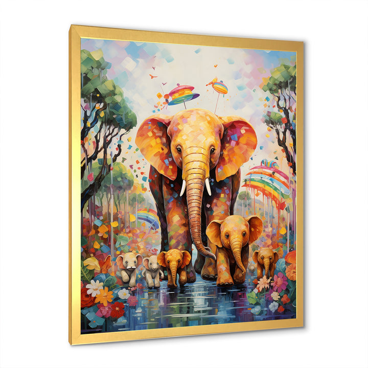 Yellow Animal Playground Nursery - Yellow Animal Nursery Wall Art