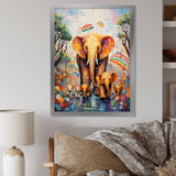 Yellow Animal Playground Nursery - Yellow Animal Nursery Wall Art