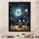 Childs moonlight Nursery 4 - Fantasy Canvas Wall Art