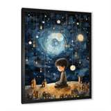 Childs moonlight Nursery 4 - Fantasy Canvas Wall Art