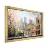 New York Central park window views III - Cityscapes Canvas Wall Art