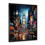 New York City Time square lights II - Cityscapes Canvas Wall Art