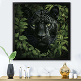 Foliage staking Panther - Animals Canvas Wall Art