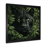 Foliage staking Panther - Animals Canvas Wall Art