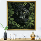 Foliage staking Panther - Animals Canvas Wall Art