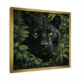 Foliage staking Panther - Animals Canvas Wall Art